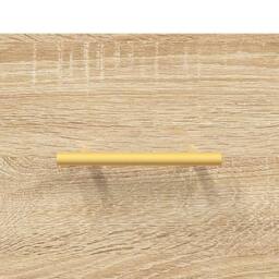 Berkfield Home Sideboard Sonoma Oak 69.5x34x90 cm Engineered Wood in Light Oak - thumbnail 9