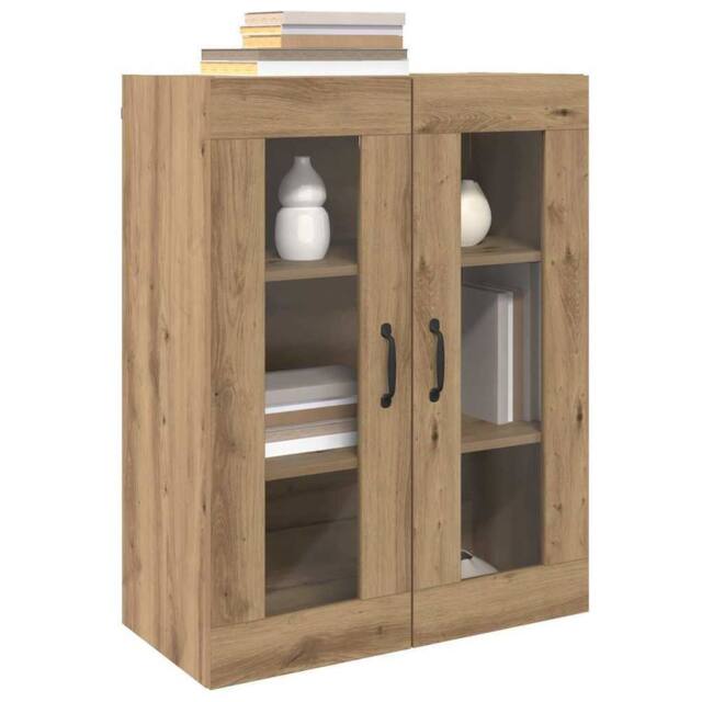 Berkfield Home Hanging Wall Cabinet Brown 69.5 x 34 x 90 cm Engineered wood - image 1