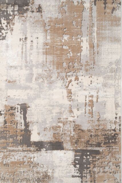 Kukoon Cream Beige Modern Contemporary Abstract Large Size Area Rug 190cm x 280cm in Light Beige - Size: 190 cm x 280 cm - image 1