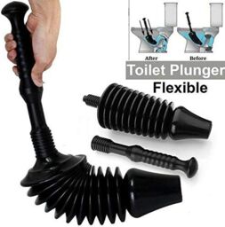 Marco Paul Heavy Duty Black Toilet Plunger - thumbnail 2