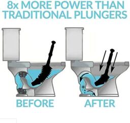 Marco Paul Heavy Duty Black Toilet Plunger - thumbnail 4