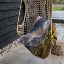 Benjamin Tate Design The Glenfinnan Viaduct Designer Blanket in Natural - Size: 120 cm x 150 cm - thumbnail 3