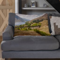 Benjamin Tate Design The Glenfinnan Viaduct Designer Blanket in Natural - Size: 120 cm x 150 cm - thumbnail 2
