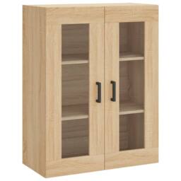 Berkfield Home Highboard Sonoma Oak 69.5x34x180 cm Engineered Wood in Light Tan - thumbnail 5