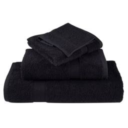 Berkfield Home Premium Sauna Towels SOLUND 2 pcs Black 80x200 cm 600 gsm - thumbnail 4