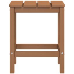 Berkfield Home Garden Adirondack Table Brown 38x38x46 cm HDPE - Size: 38 x 38 x 46 cm - thumbnail 5