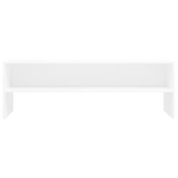 Berkfield Home TV Cabinet White 120x40x40 cm Engineered Wood - Size: 120 x 40 x 40 cm - thumbnail 4