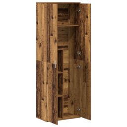 Berkfield Home Highboard Old Wood 60x35x180 cm Engineered Wood in Brown - Size: 60 x 35 x 180 cm - thumbnail 5