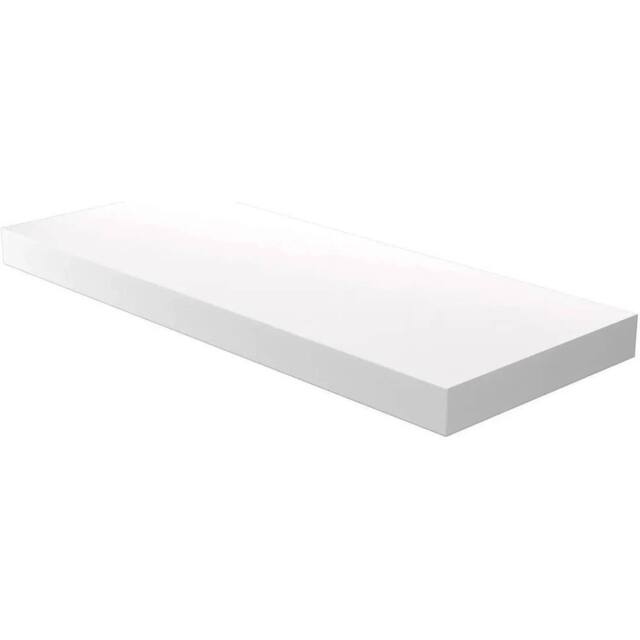PAWNORA Floating Wall Shelves Invisible white 40cm - image 1