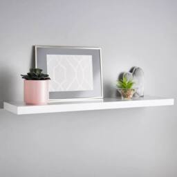 PAWNORA Floating Wall Shelves Invisible white 40cm - thumbnail 3