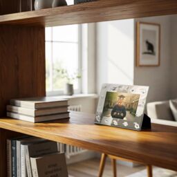 Happy Homewares Graduation Metal 4x6 Picture Frame in Nickel Plated with 3D Hat Icons in Metallic Silver - thumbnail 5