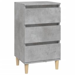 Berkfield Home Bedside Cabinet Concrete Grey 40x35x70 cm Engineered Wood - Size: 40 x 35 x 70 cm - thumbnail 2