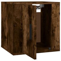 Berkfield Home Wall Mounted TV Cabinet Smoked Oak 40x34, 5x40 cm in Brown - thumbnail 7