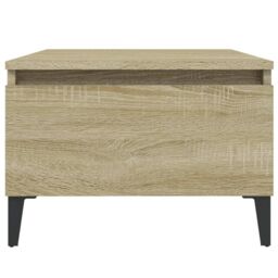 Berkfield Home Side Table Sonoma Oak 50x46x35 cm Engineered Wood in Brown - Size: 50 x 46 x 35 cm - thumbnail 6