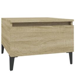 Berkfield Home Side Table Sonoma Oak 50x46x35 cm Engineered Wood in Brown - Size: 50 x 46 x 35 cm - thumbnail 2