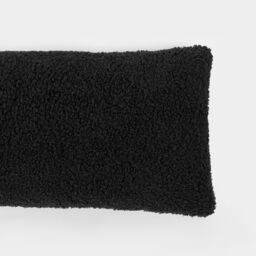 OHS Fabric Boucle Door Draught Excluder Draft Window Seal Insulation Fleece Stopper in Black - thumbnail 5
