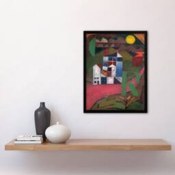 Artery8 Paul Klee Framed Wall Art Print Villa R Cubist Cityscape Painting - Size: A3 - thumbnail 2