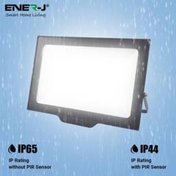 ENER-J 150W LED Floodlight CCT Switchable 3000K 4000K 6000K IP65 in Black - thumbnail 4