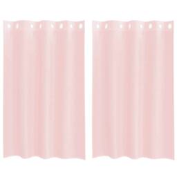 Berkfield Home Voile Curtains with Grommets 2 pcs Light Pink 140x175 cm - thumbnail 3