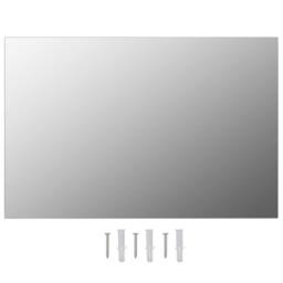 Berkfield Home Wall Mirror 60x40 cm Rectangular Glass in Silver - thumbnail 2