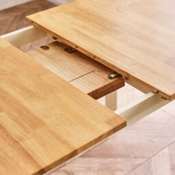 FurnitureboxUK Salcombe Rectangular Solid Wood Extending Dining Table in Light Oak - thumbnail 6