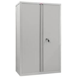 Phoenix Safe Company Stationery Cupboard in Grey with Key Lock, SCF1491GGK - Size: 140 cm x 100 cm - thumbnail 2