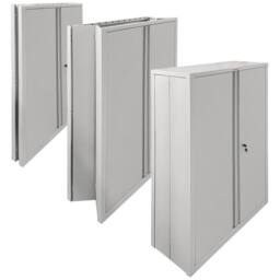 Phoenix Safe Company Stationery Cupboard in Grey with Key Lock, SCF1491GGK - Size: 140 cm x 100 cm