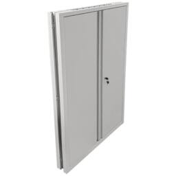 Phoenix Safe Company Stationery Cupboard in Grey with Key Lock, SCF1491GGK - Size: 140 cm x 100 cm - thumbnail 5