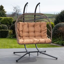 Artemis Home Haversham Swinging Double Garden Seat in Brown