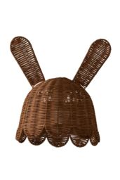 ValueLights Bella Natural Rattan Bunny Rabbit Easy Fit Ceiling Pendant Lamp Shade in Brown - thumbnail 6