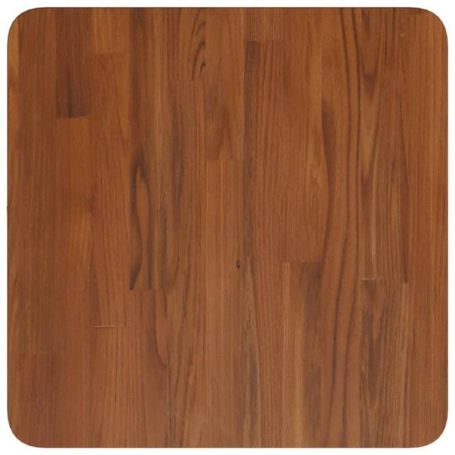 Berkfield Home Square Table Top Dark Brown 40x40x2.5cm Treated Solid Wood Oak - Size: 40x40x2.5 cm - image 1