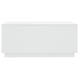 Berkfield Home Coffee Table with LED Lights White 90x50x40 cm - Size: 90 x 50 x 40 cm - thumbnail 7