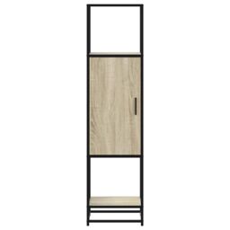 Berkfield Home Highboard Sonoma Oak 35.5x35x139 cm Engineered Wood & Metal in Brown - thumbnail 4
