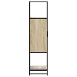Berkfield Home Highboard Sonoma Oak 35.5x35x139 cm Engineered Wood & Metal in Brown - thumbnail 6