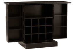 Orsina Elegant Design Bar Unit, Unique Bar Unit, Exceptional Storage Drinks Display Cabinet in Gold - thumbnail 5