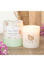 KDMD Mother Hen Nectarine Honey Candle - Uplifting Spring Scent, Gift in Green - thumbnail 1