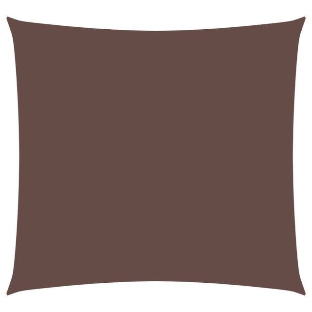 Berkfield Home Sunshade Sail Oxford Fabric Square 6x6 m Brown - image 1