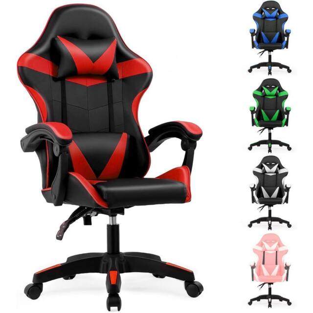 Lishetimig Ergonomic Gaming Chair in Red - image 1