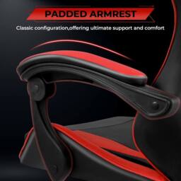 Lishetimig Ergonomic Gaming Chair in Red - thumbnail 5
