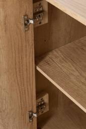 Living and Home Modern Sideboard with Double Doors & Adjustable Interior in Natural - thumbnail 9
