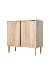 Living and Home Modern Sideboard with Double Doors & Adjustable Interior in Natural - thumbnail 5