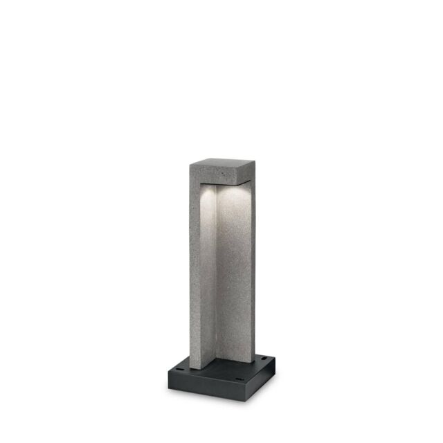 Netlighting Titano LED 1 Light Bollard Light Granite IP55 in Grey