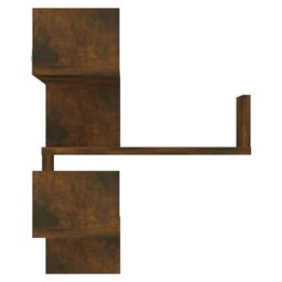 Berkfield Home Wall Corner Shelves 2 pcs Smoked Oak 40x40x50 cm Engineered Wood in Brown - Size: 40 x 40 x 50 cm - thumbnail 4