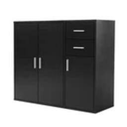 EONLION Wooden Sideboard Cabinet Cupboard Unit Storage Furniture Black
