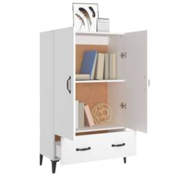 Berkfield Home Highboard White 70x31x115 cm Engineered Wood - Size: 70 x 31 x 115 cm - thumbnail 4
