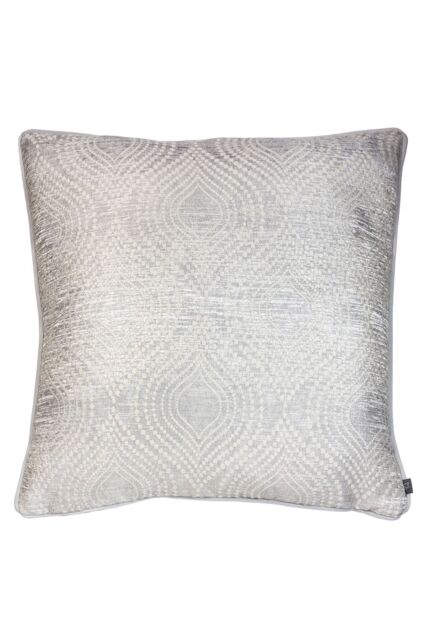 Prestigious Textiles Radiance Jacquard Piped Cushion in Silver - Size: 55 cm x 55 cm - image 1