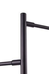 Living and Home Modern Industrial Black 3-Head Floor Lamp with Diamond Cage Shade - thumbnail 7