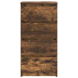 Berkfield Home Sideboard Smoked Oak 37.5x35x76 cm Engineered Wood in Brown - thumbnail 6