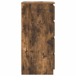 Berkfield Home Sideboard Smoked Oak 37.5x35x76 cm Engineered Wood in Brown - thumbnail 7