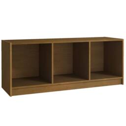 Berkfield Home TV Cabinet Honey Brown 104x33x41 cm Solid Pinewood - Size: 104 x 33 x 41 cm - thumbnail 1